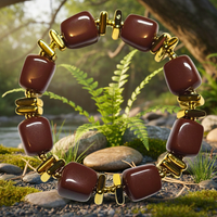 Bracelet mini cube chocolat