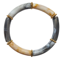 Bracelet Tube 8mm Marbre