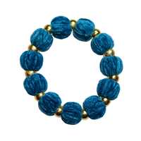 Bracelet chouchou bleu marine
