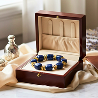 Bracelet mini cube bleu roi