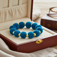 Bracelet chouchou bleu marine