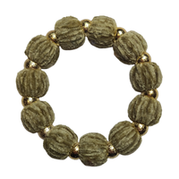 Bracelet chouchou vert militaire