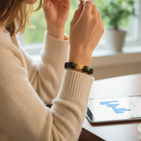 Bracelet mini cube noir intense