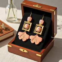 Boucles d'oreilles Parfum envoutant rose ancien