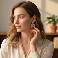 Boucles d'oreilles Parfum envoutant rose ancien