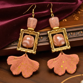 Boucles d'oreilles Parfum envoutant rose ancien