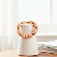 Bracelet mini cube rose dragée