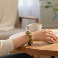 Bracelet chouchou vert militaire