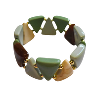Bracelet triangle vert jungle