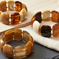 Bracelet lingotin chocolat nougat