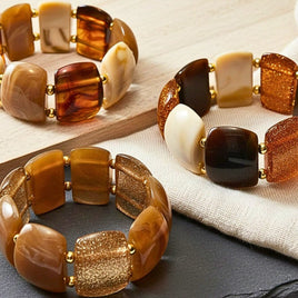 Bracelet lingotin chocolat nougat