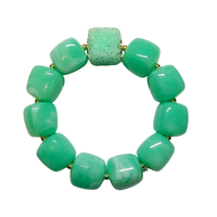 Bracelet cube vert menthe