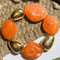 Bracelet galets orange