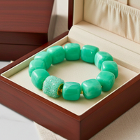 Bracelet cube vert menthe