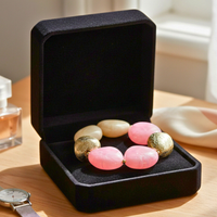 Bracelet galets rose bonbon