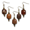 Boucles d'oreilles ice cube chocolat