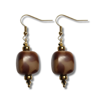 Boucles d'oreilles ice cube chocolat