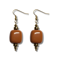 Boucles d'oreilles ice cube chocolat