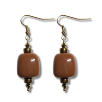 Boucles d'oreilles ice cube chocolat
