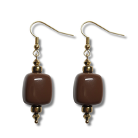Boucles d'oreilles ice cube chocolat