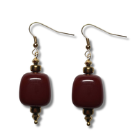 Boucles d'oreilles ice cube violet