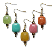 Boucles d'oreilles ice cube acidulé