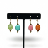 Boucles d'oreilles ice cube acidulé