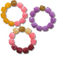 Bracelet Ice cube rose violet