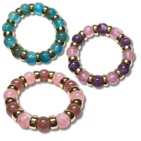 Bracelet Spheria bleu rose glitter