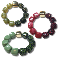 Bracelet Ice cube rouge et vert