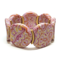 Bracelet palets multicolore