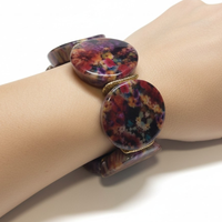 Bracelet palets rouge