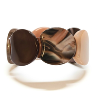 Bracelet palets lune café