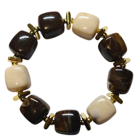 Bracelet pop rolls chocolat nougat marbré