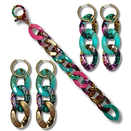 Bracelet Maillons léopard groovy