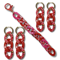 Bracelet Maillons fraise