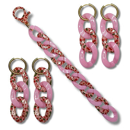 Bracelet Maillons cerise