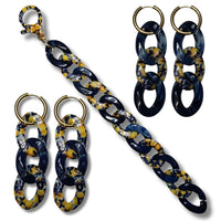 Bracelet Maillons Citron bleu