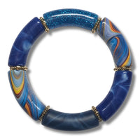 Bracelet Tube bleu dégradé