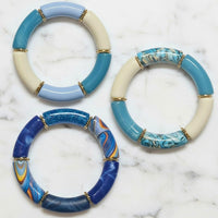 Bracelet Tube bleu dégradé