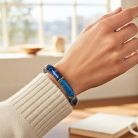 Bracelet Tube bleu dégradé