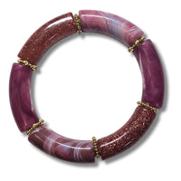 Bracelet Tube violet dégradé