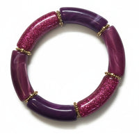 Bracelet Tube violet dégradé
