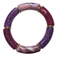 Bracelet Tube violet dégradé