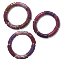 Bracelet Tube violet dégradé