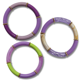 Bracelet Tube 8mm Violet