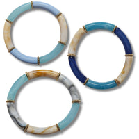 Bracelet Tube 8mm Bleu