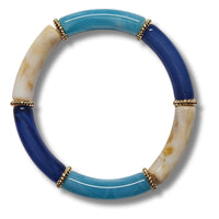 Bracelet Tube 8mm Bleu