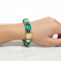 Bracelet Ice cube aigue marine