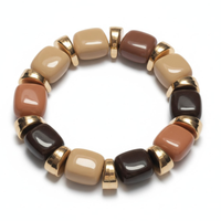 Bracelet Ice cube crème et chocolat